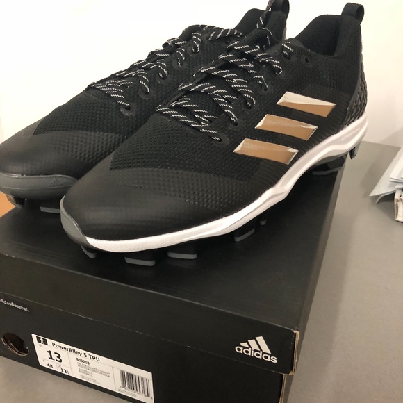 adidas Power Alley 5 TPU Baseball Cleats - NIB - Picture 2 of 3
